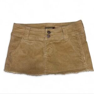 Vintage Forever 21 Corduroy Tan Mini Skirt